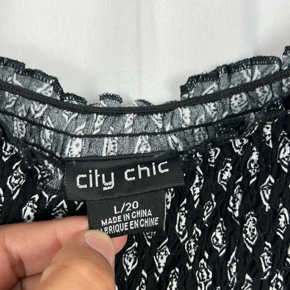 City Chic Off Shoulder Beach Dress Size Large/20 - Picture 5 of 14